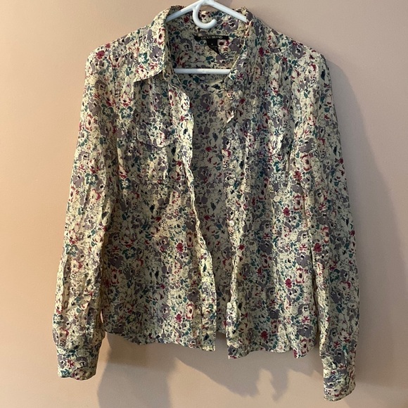 Lucky brand floral button down top - Picture 1 of 7
